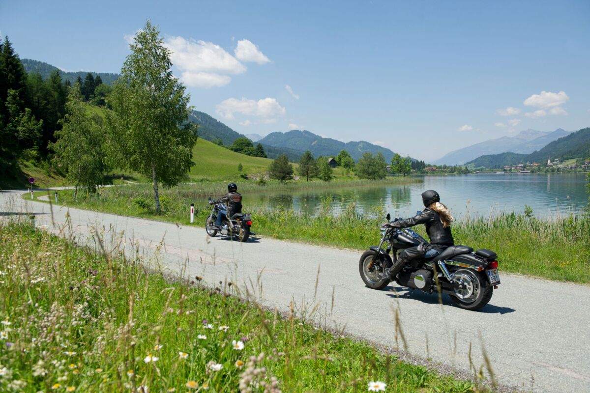 Naturjuwel Weissensee - Motorrad-Tour vom Hotel Gasthof Strasswirt am Nassfeld in Kärnten
